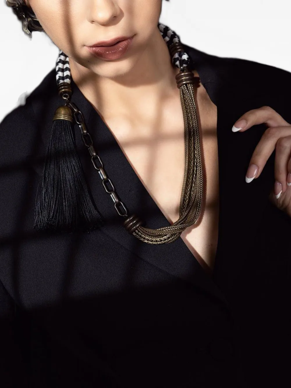 Lanvin Vita Short tassel necklace - Zilver