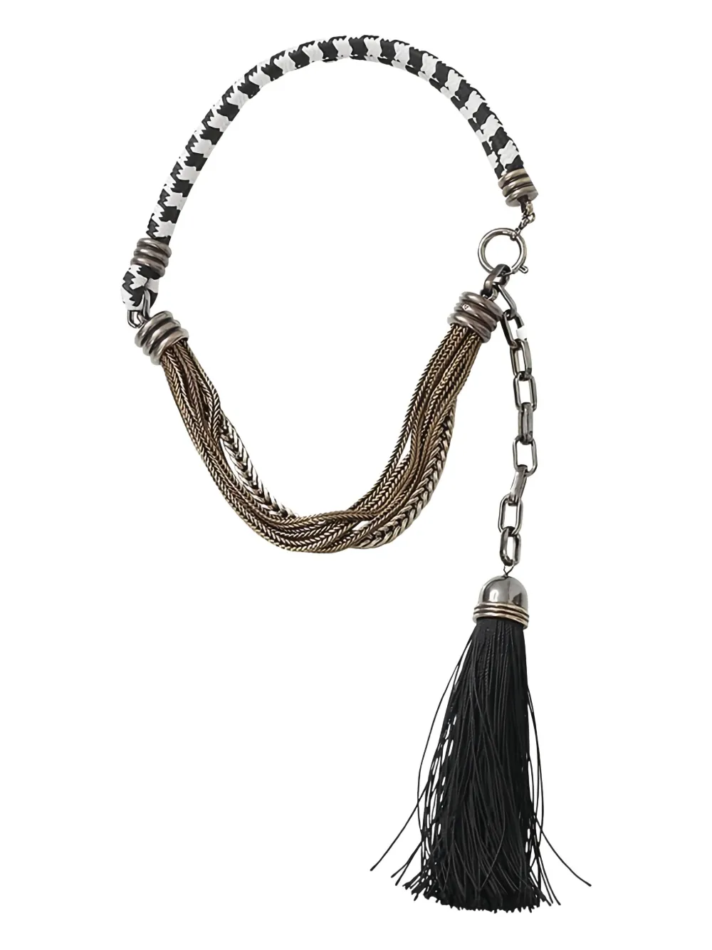 Lanvin Vita Short tassel necklace - シルバートーン Lanvin Vita Short tassel necklace - シルバートーン