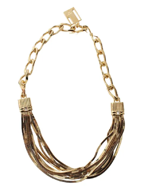 Lanvin yellow gold Art Deco necklace