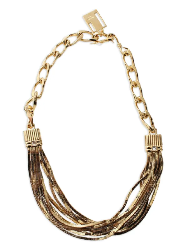 Lanvin Yellow Gold Art Deco Necklace