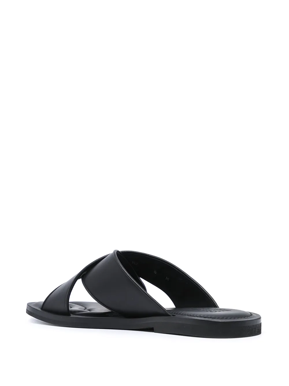 Ferragamo crossover strap sandals Black