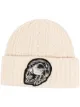 Image 1 of Alexander McQueen logo-patch cable-knit beanie
