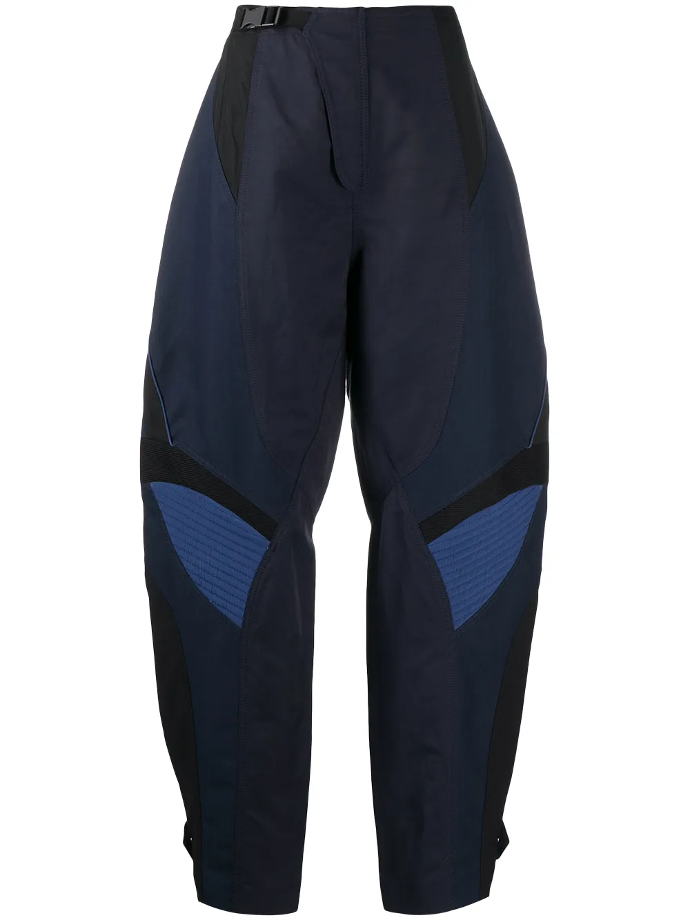 Stella McCartney Tapered-Hose mit Einsätzen - Blau