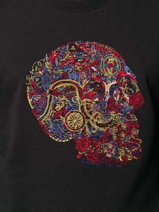 skull-embroidered sweatshirt展示图