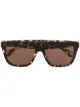 Image 1 of Bottega Veneta flat-top square frame sunglasses