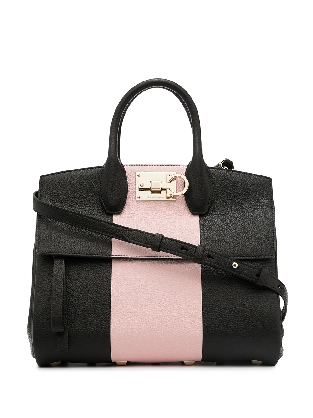 фото Salvatore ferragamo двухцветная сумка the studio