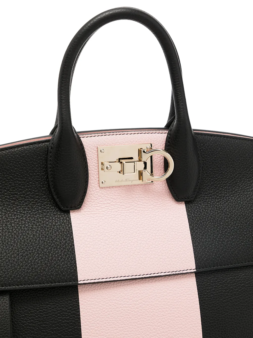фото Salvatore ferragamo двухцветная сумка the studio