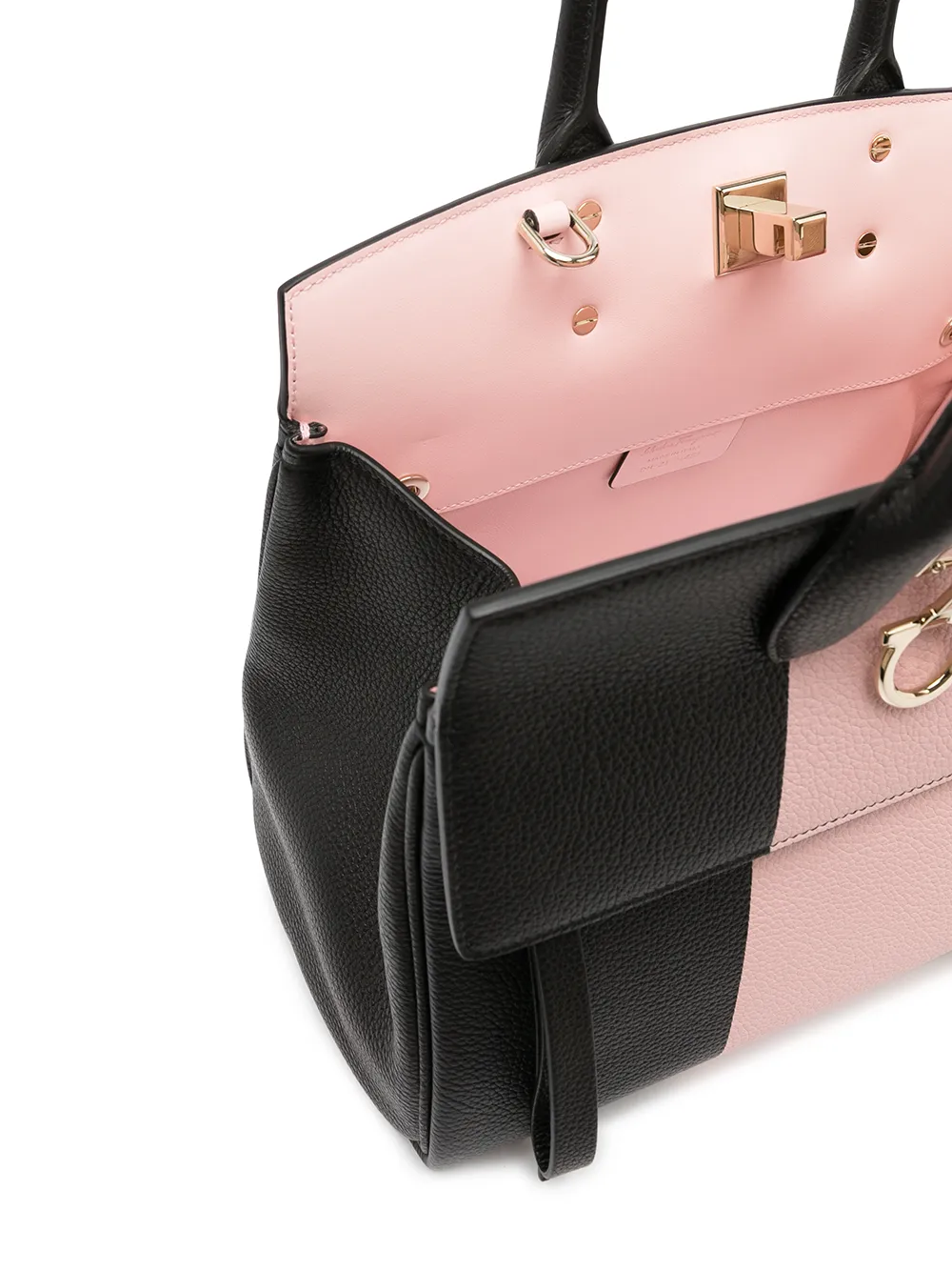 фото Salvatore ferragamo двухцветная сумка the studio