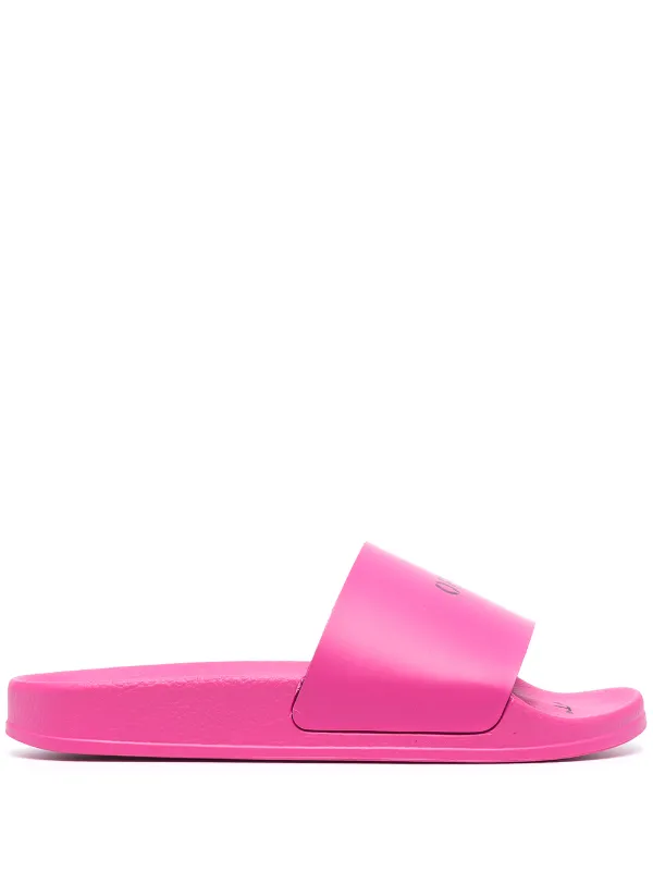 pink off white sandals