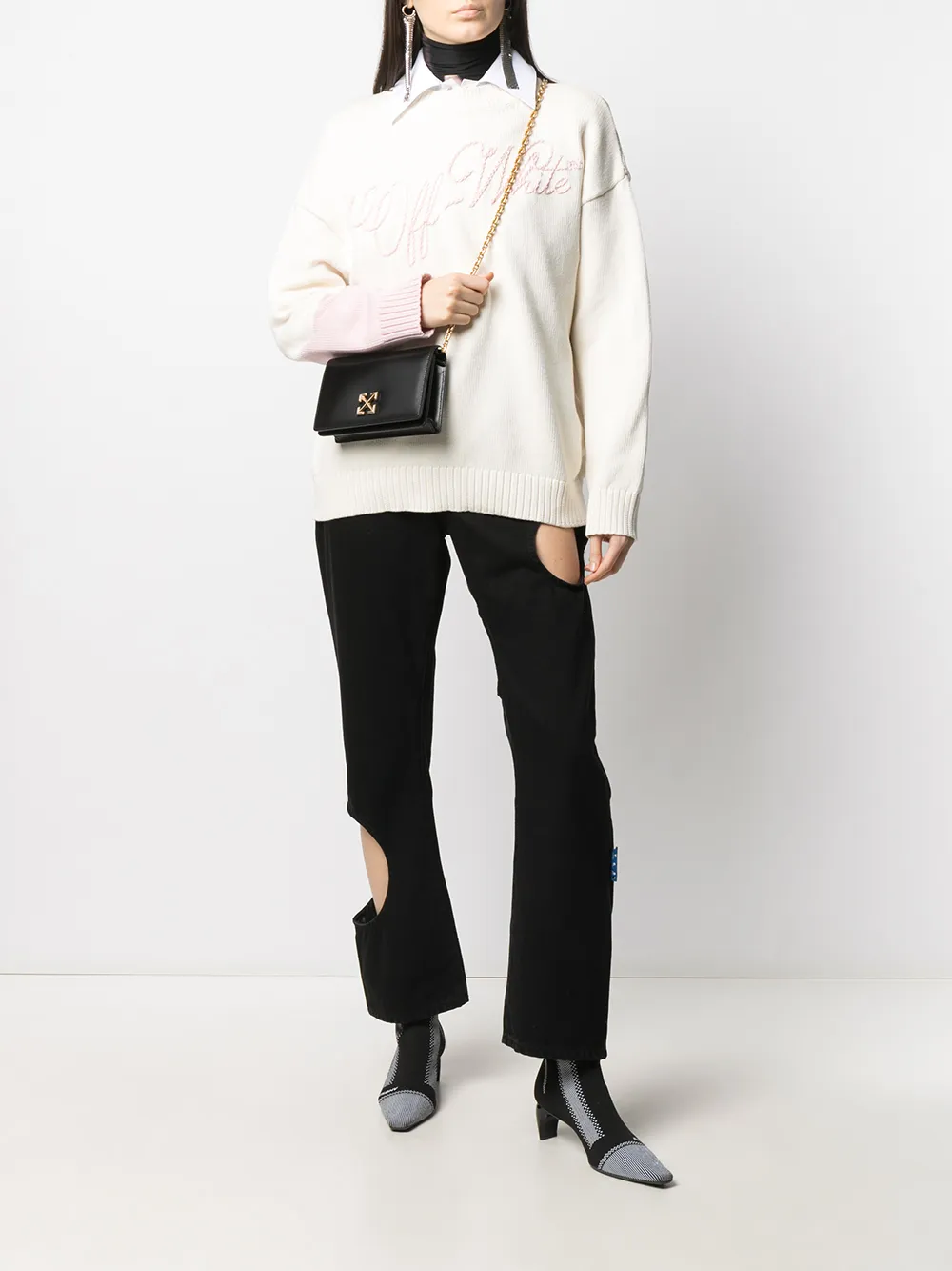 Image 2 of Off-White 0.5 Twist Jitney shoulder bag