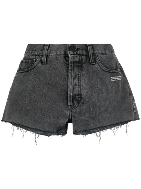 Off-White shorts de mezclilla con logo