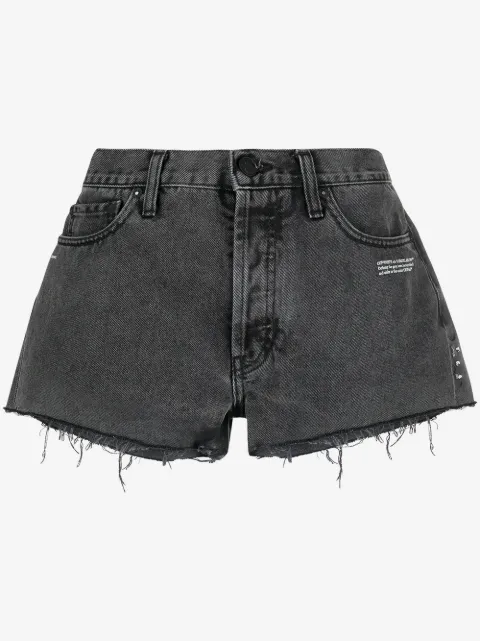 Off-White shorts de mezclilla con logo