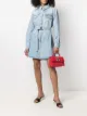 Image 2 of Off-White Arrows floral-embroidered denim shirtdress