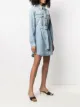 Off-White Arrows floral-embroidered denim shirtdress