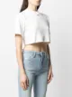 Off-White cropped logo T-shirt