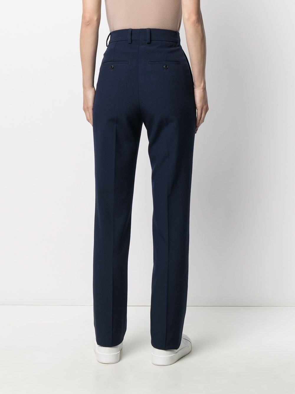 Shop Ami Alexandre Mattiussi High-waist Tailored Trousers In Blue