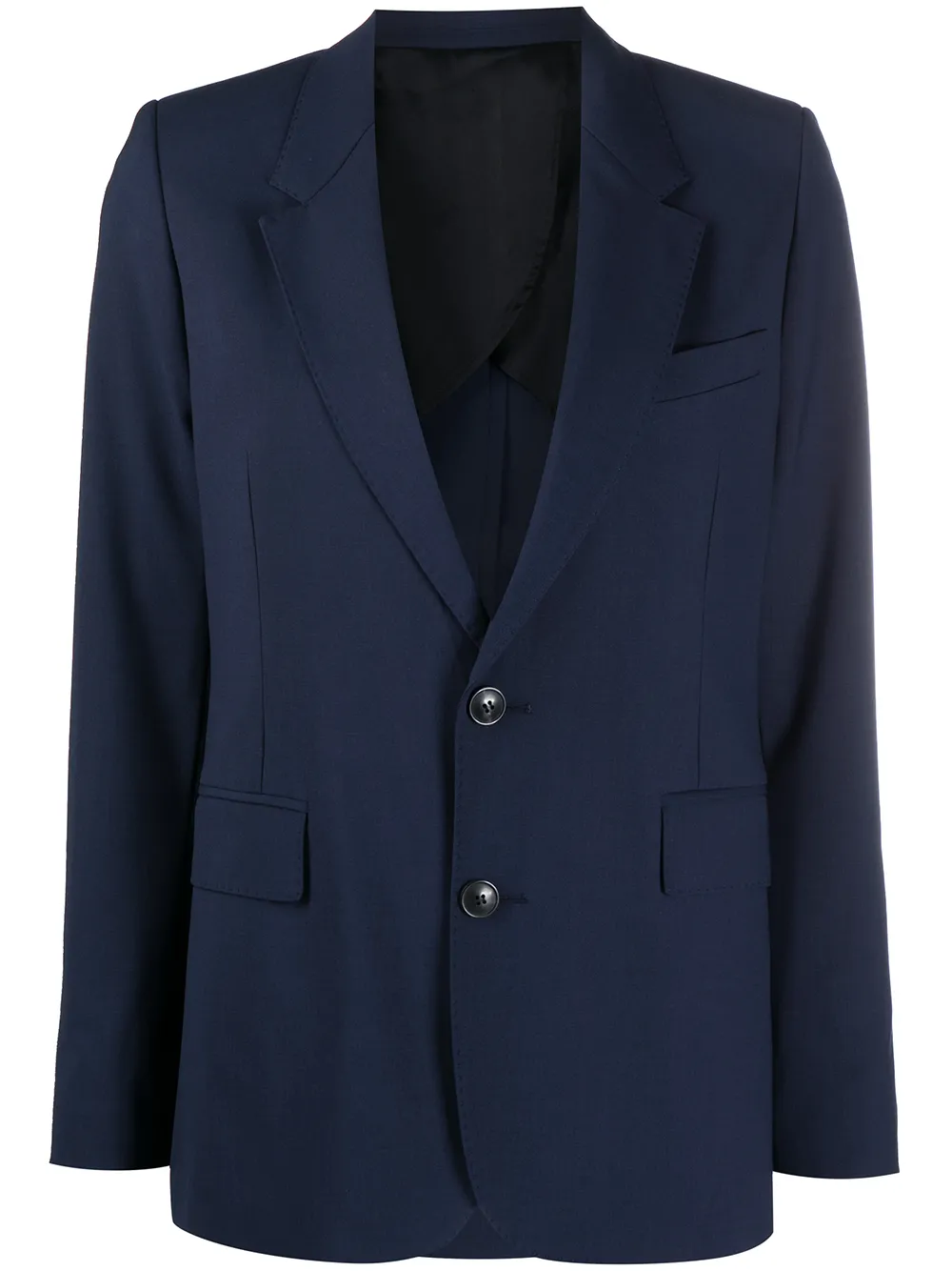 

AMI Paris blazer con solapas de muesca - Azul