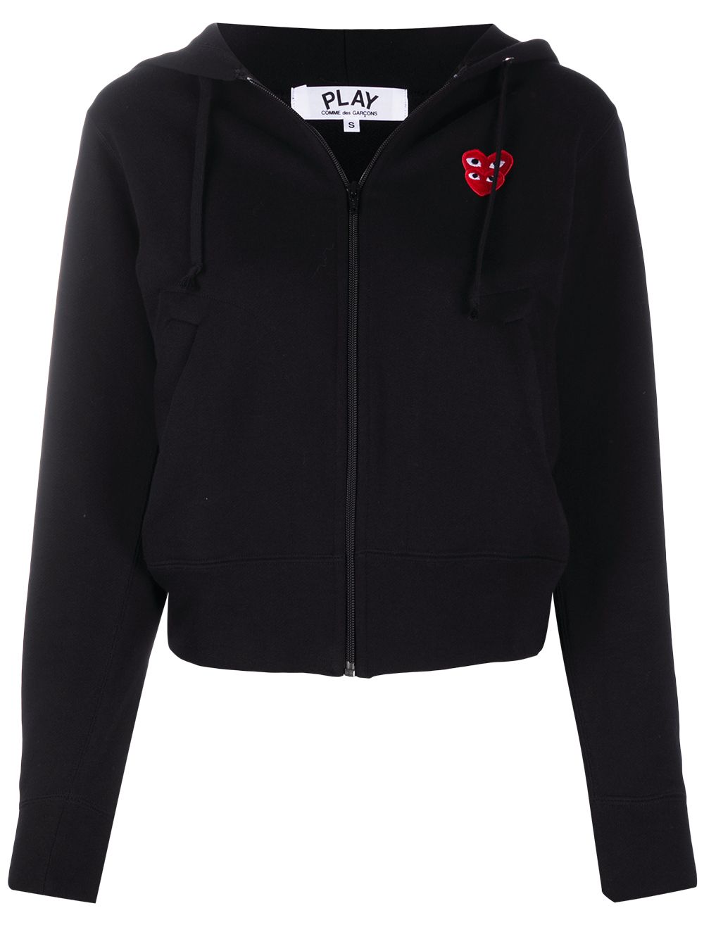 Image 1 of Comme Des Garçons Play logo-motif hooded jacket