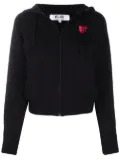 Comme Des Garçons Play logo-motif zip-up hoodie - Black