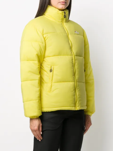 fila yellow puffer jacket