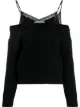 Image 1 of alexanderwang.t cold-shoulder knit jumper