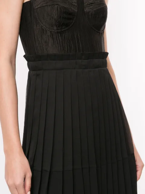 alexis jasmine pleated mini dress