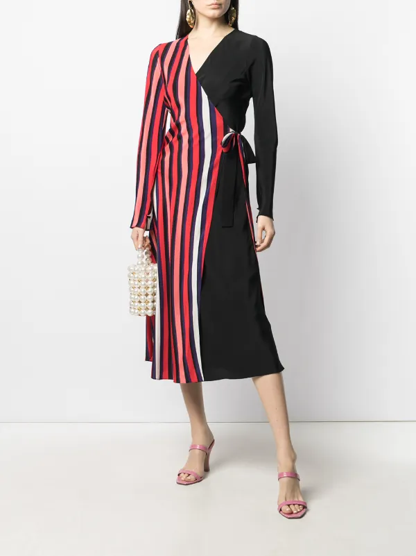 diane von furstenberg color block dress