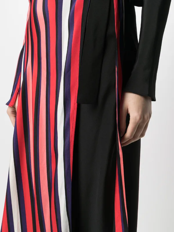 diane von furstenberg color block dress