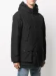 Woolrich reversible down buffalo parka coat
