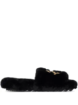white designer slippers