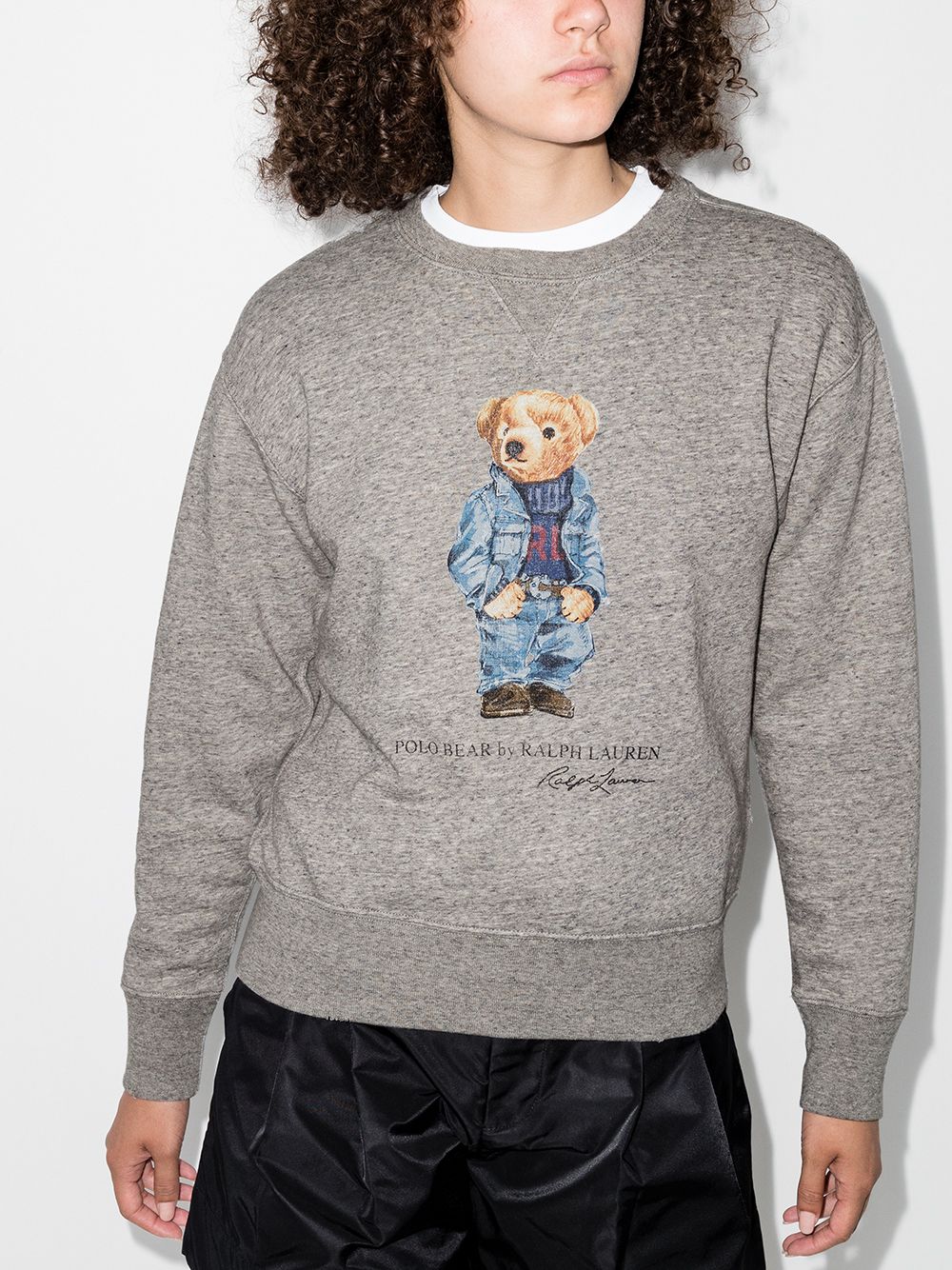 фото Polo ralph lauren толстовка denim bear с круглым вырезом