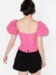 De La Vali Blusa Koko com mangas bufantes