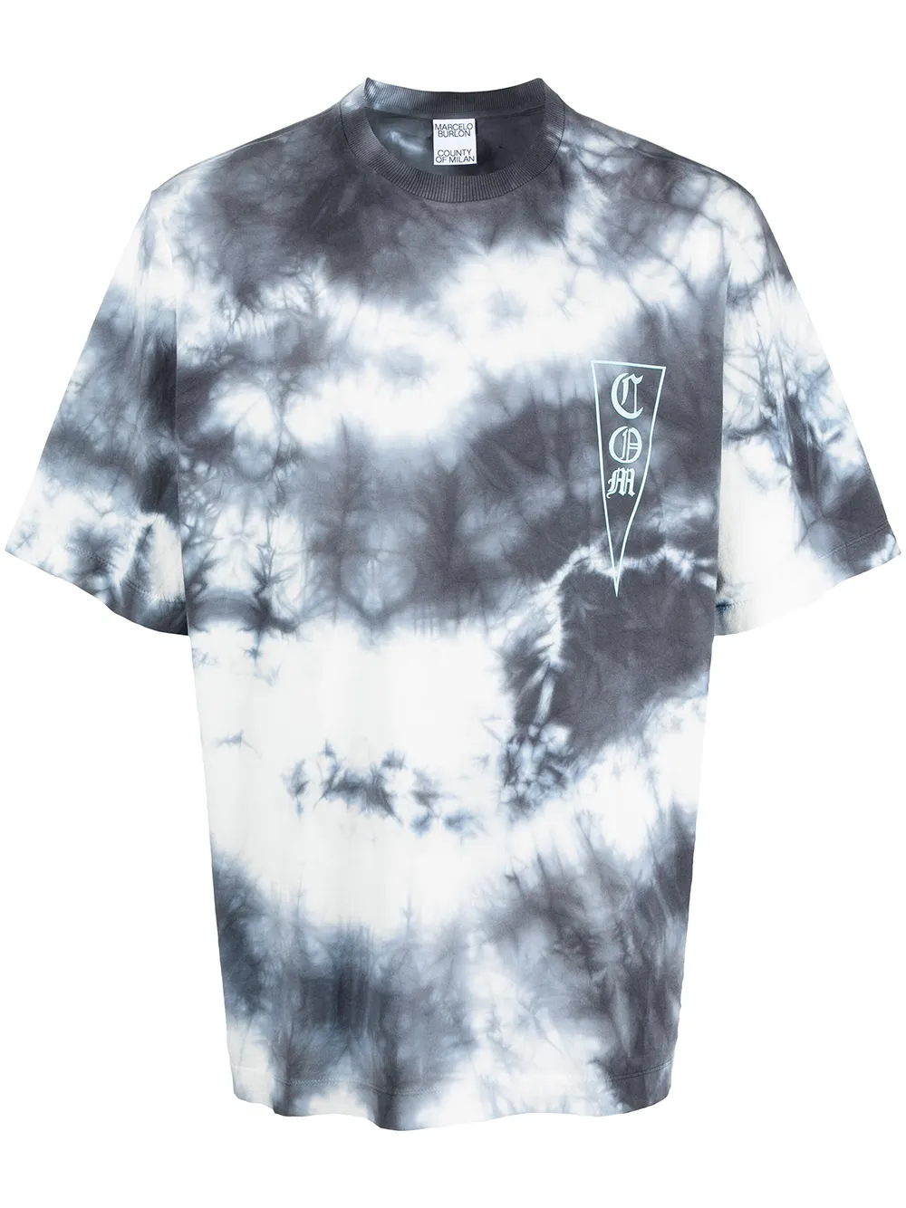 

Marcelo Burlon County of Milan playera con estampado tie-dye - Blanco