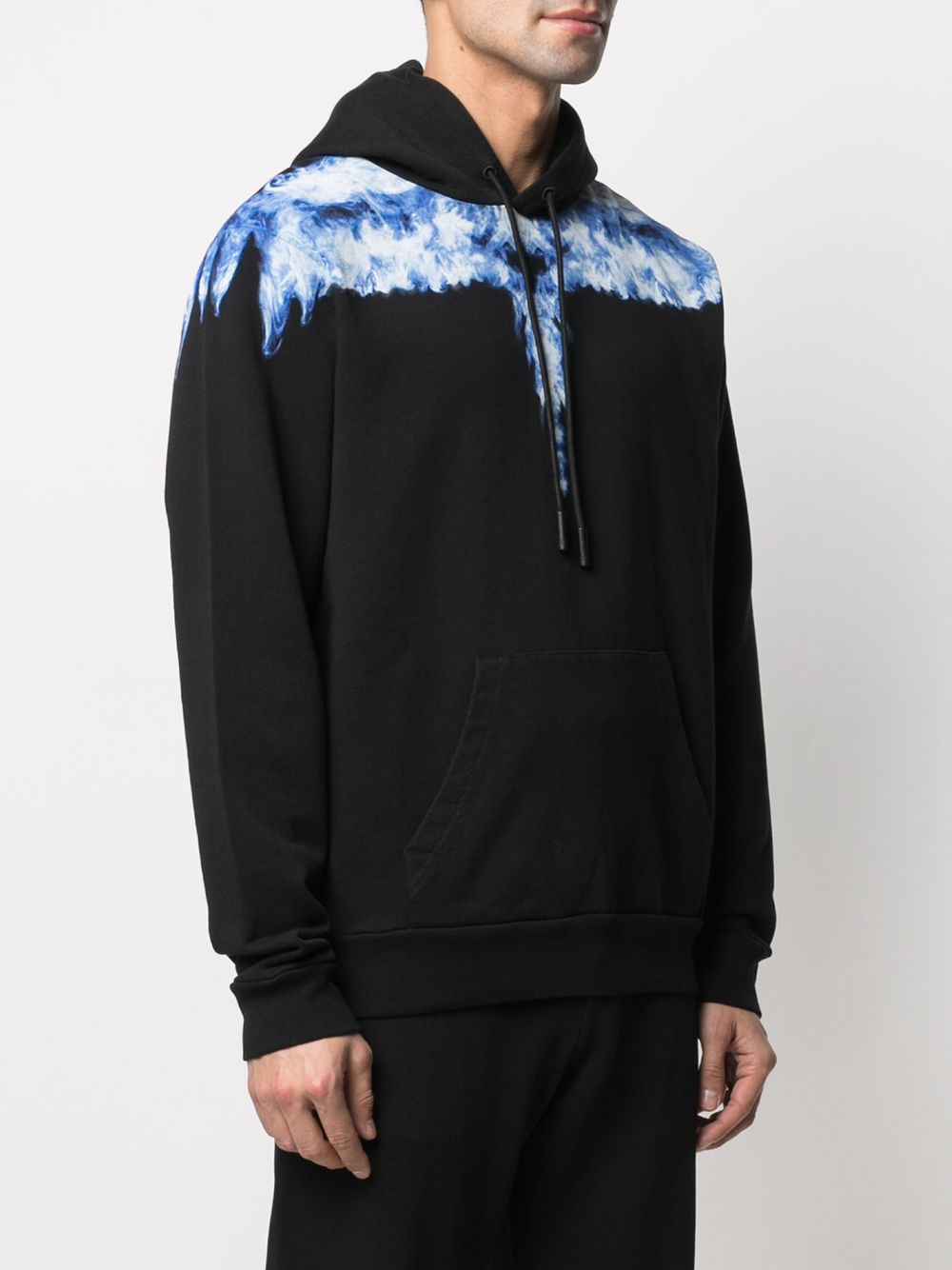 фото Marcelo burlon county of milan smoke wings regular hoodie black dusty b