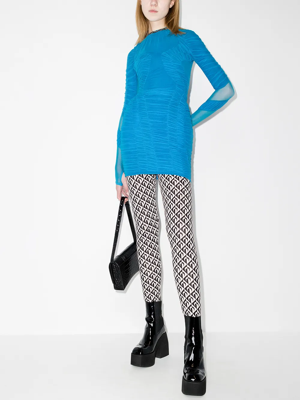 фото Marine serre сетчатое платье мини hydrodynamic