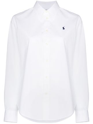 Polo Ralph Lauren Embroidered Logo Buttoned Shirt - Farfetch