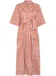 Image 1 of Three Graces Charita gingham wrap midi dress