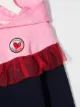Billieblush colour-block ruffle-trim hoodie