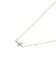 Feidt Paris 9kt yellow gold Antik sapphire cross pendant necklace