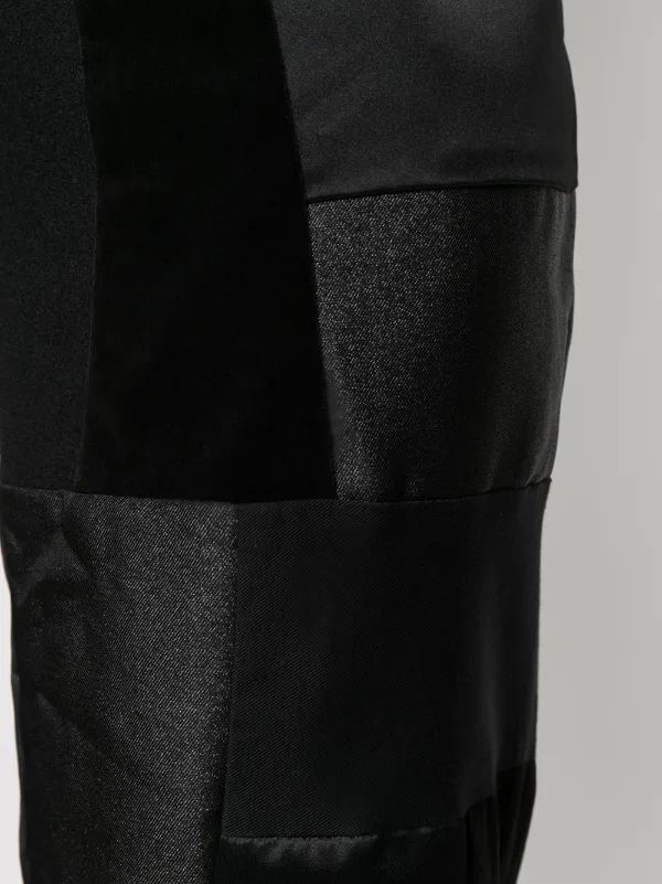 Black Comme Des Garçons パッチワーク ストレートパンツ 通販