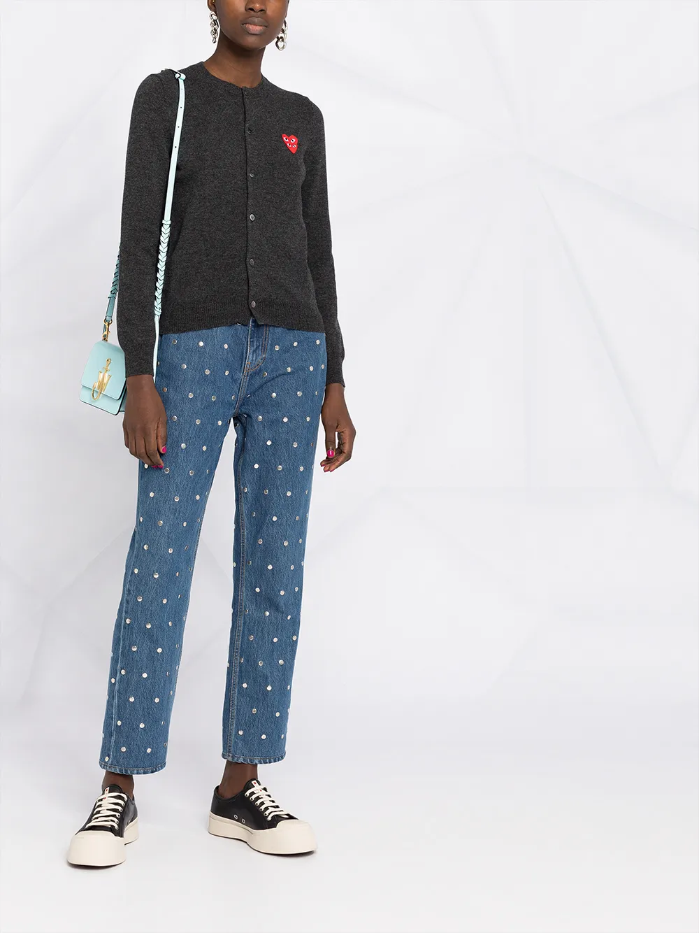 Comme Des Garçons Play كارديغان مزين بقلب | كارديغان | Image 2