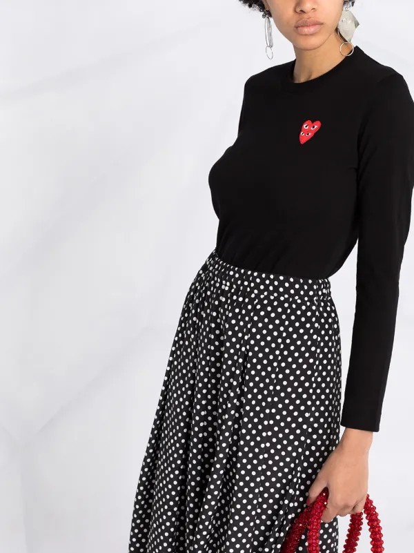 Comme Des Garçons Play ロゴ ロングスリーブトップ 通販 - FARFETCH