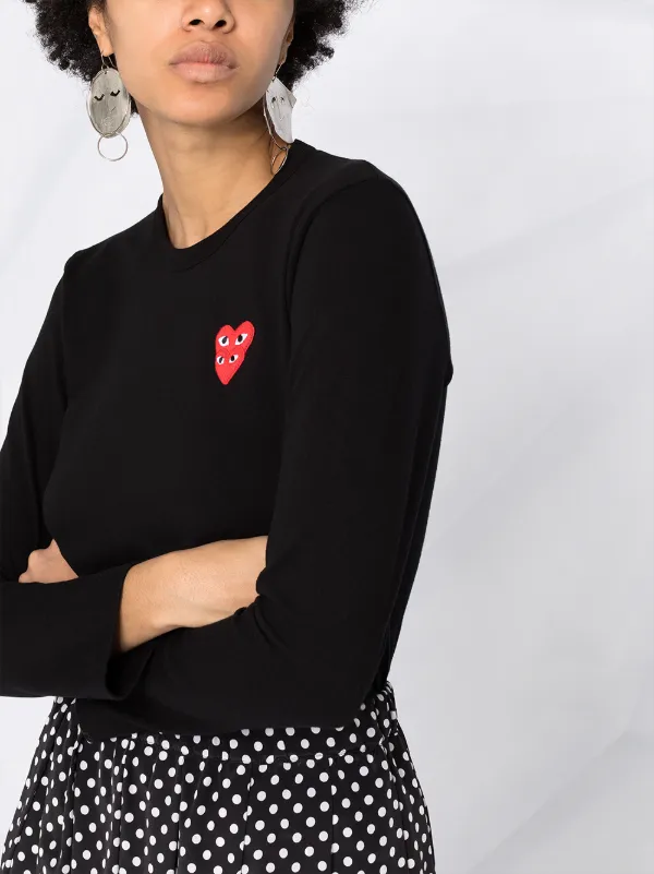 Comme Des Garçons Play ロゴ ロングスリーブトップ 通販 - FARFETCH