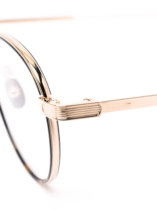 Cartier round frame glasses discount