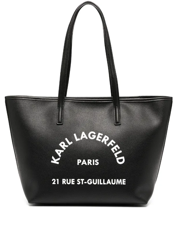 karl lagerfeld tote bag black