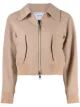 Image 1 of AMI Paris raglan-sleeves cropped jacket
