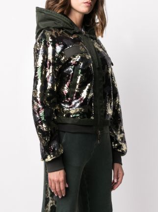 x Audrey Tritto sequin bomber jacket展示图