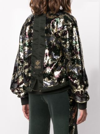 x Audrey Tritto sequin bomber jacket展示图