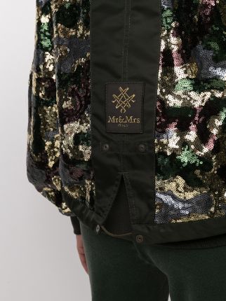 x Audrey Tritto sequin bomber jacket展示图