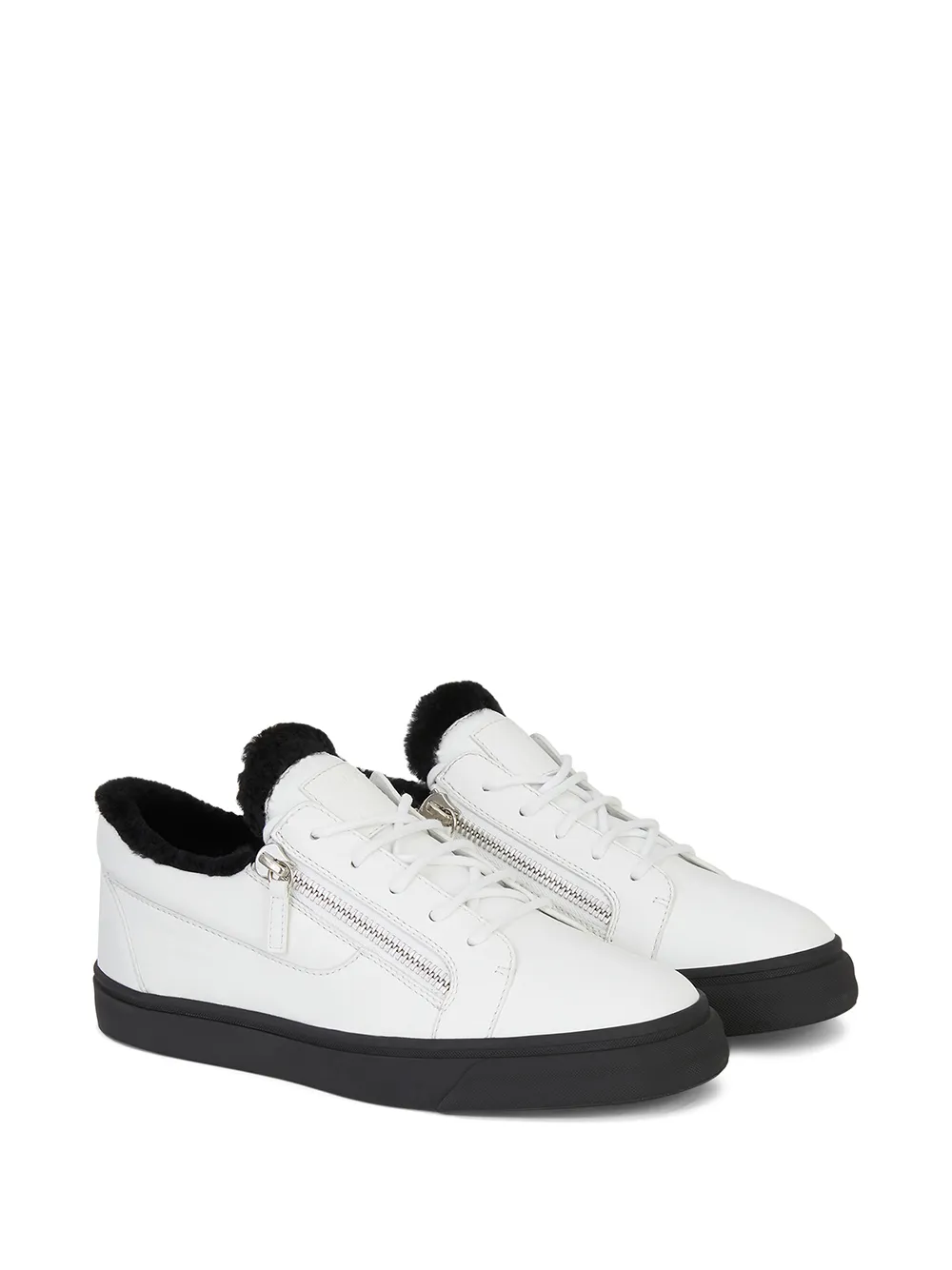 Giuseppe Zanotti Frankie sneakers met ritsdetail - Wit